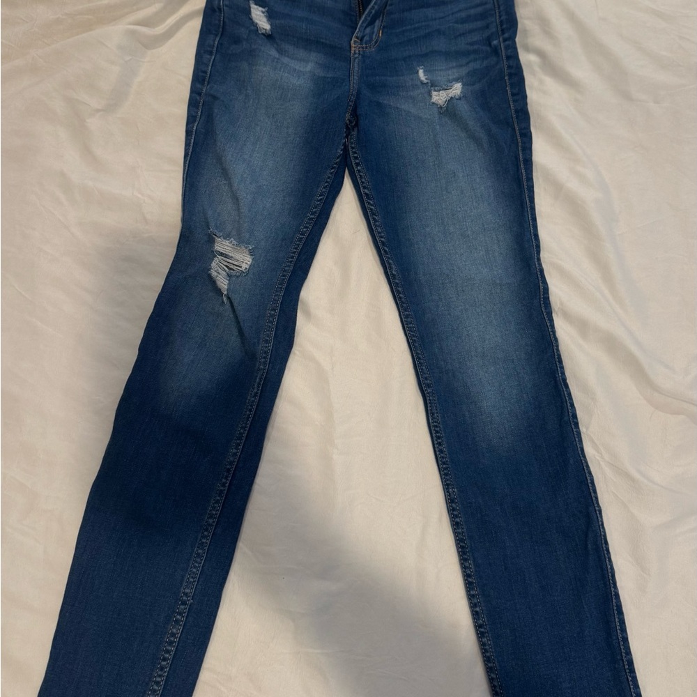 2 pair Hollister Distressed Skinny Jeans